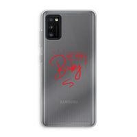 Not Your Baby: Samsung Galaxy A41 Transparant Hoesje