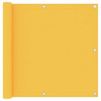 vidaXL Balkonscherm 90x500 cm oxford stof geel - thumbnail