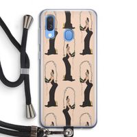 Pop Some Kim: Samsung Galaxy A40 Transparant Hoesje met koord Pop Some Kim: Samsung Galaxy A40 Transparant Hoesje met koord