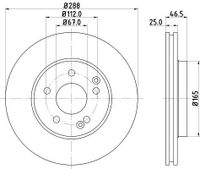 Remschijf 8DD355127551