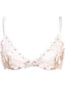 Fleur Du Mal soutien-gorge Lily Lace Demi - Blanc