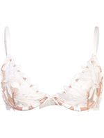 Fleur Du Mal soutien-gorge Lily Lace Demi - Blanc - thumbnail