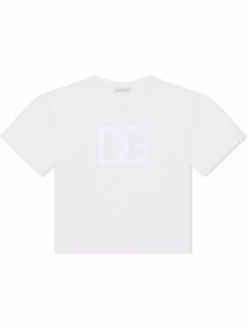 Dolce & Gabbana Kids t-shirt à logo DG - Blanc