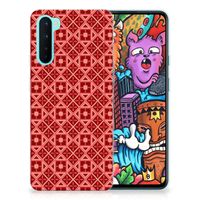 OnePlus Nord TPU bumper Batik Rood - thumbnail