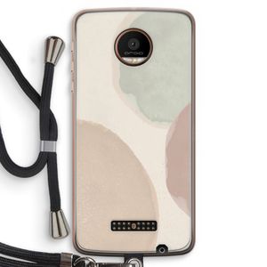 Geo #8: Motorola Moto Z Force Transparant Hoesje met koord