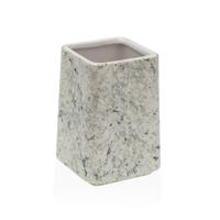 Tandenborstelhouder Versa Grijs Keramisch Plastic 7 x 10 x 7 cm - thumbnail