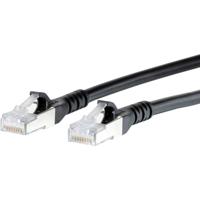 Metz Connect 1308453000-E RJ45 Netwerkkabel, patchkabel CAT 6A S/FTP 3.00 m Zwart Snagless 1 stuk(s) - thumbnail