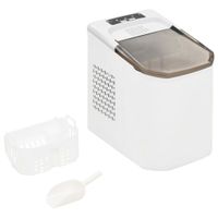 VidaXL 50755 ijsblokjes maker Draagbare ijsblokjesmachine 15 kg/24u 112 W Wit - thumbnail