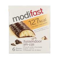 Modifast Proteine shape bar dark and white chocolate 6x31g 1 Stuks