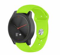 Garmin Venu 3s / Vivoactive 4s / Venu 2s / Vivomove 3s / Forerunner 255s - Sportbandje - Maat: Large - Lichtgroen