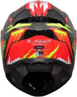 LS2 integraalhelm "ff811 vector ii carbon tantic" helmet ff811 vector ii tantic m red/yellow