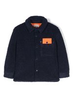 Marc Jacobs Kids veste en peau lainée artificielle - Bleu