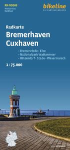 Fietskaart NDS06 Bikeline Radkarte Bremerhaven - Cuxhaven | Esterbauer