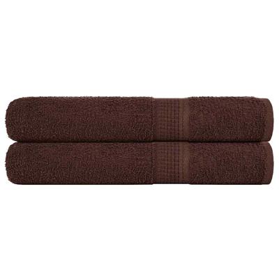 VidaXL Handdoeken 2 st 100x200 cm 360 g/m² 100% katoen bruin