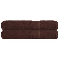 VidaXL Handdoeken 2 st 100x200 cm 360 g/m² 100% katoen bruin