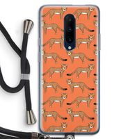 Cheetah: OnePlus 7 Pro Transparant Hoesje met koord