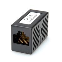 Roline RJ45-koppeling RJ45 Adapter CAT 6 Zwart - thumbnail