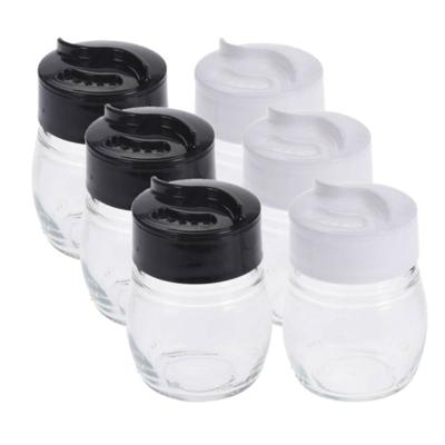 Peper en zout stel - 3x set - 5 x 7 cm - glas - strooiers - zoutvaatje - pepervaatje