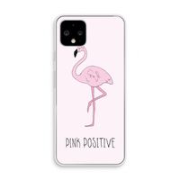 Pink positive: Pixel 4 Transparant Hoesje