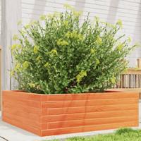 VidaXL Plantenbak 70x70x23 cm massief grenenhout wasbruin