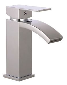 Schutte CASCATA ééngreepsmengkraan wastafel met watervaluitloop | chroom
 36210