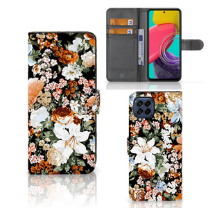 Hoesje voor Samsung Galaxy M53 Dark Flowers