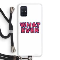 Whatever: Samsung Galaxy A71 Transparant Hoesje met koord