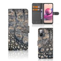 Xiaomi Redmi Note 10/10T 5G | Poco M3 Pro | Telefoonhoesje | Met pasjeshouder | Krokodillenprint