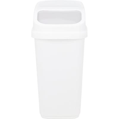GFT aanrecht afvalbakje - wit - 10L - afsluitbaar - 18 x 27 x 31 cm - klepje