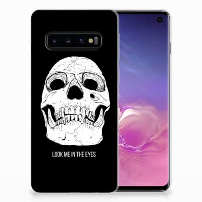Silicone Back Case Samsung Galaxy S10 Skull Eyes Silicone Back Case Samsung Galaxy S10 Skull Eyes
