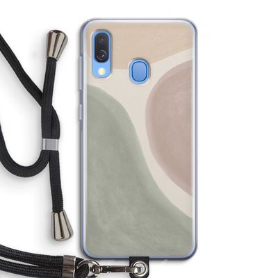 Geo #6: Samsung Galaxy A40 Transparant Hoesje met koord