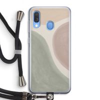 Geo #6: Samsung Galaxy A40 Transparant Hoesje met koord