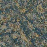 Dutch Wallcoverings Arabesque - Levanto Marble Teal - Blauw/Goud
