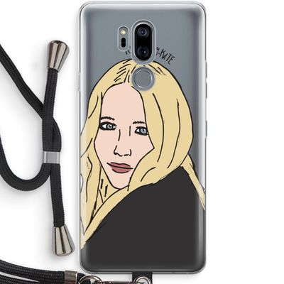 Mary Kate: LG G7 Thinq Transparant Hoesje met koord