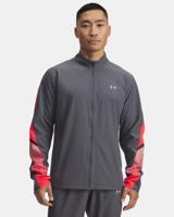 Under Armour Velociti Storm Jack Heren Grijs/Roze - Maat XL - Kleur: RozeGrijs | Soccerfanshop