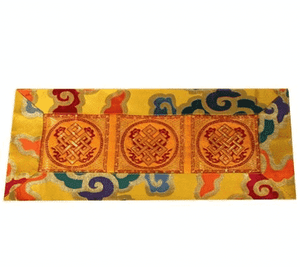 Brokaat Kleed Tibetan Clouds + 3 Eindeloze Knopen
