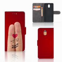 Nokia 3.1 (2018) Wallet Case met Pasjes Liefde - Origineel Romantisch Cadeau