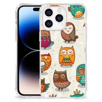 Apple iPhone 14 Pro Max Case Anti-shock Vrolijke Uilen