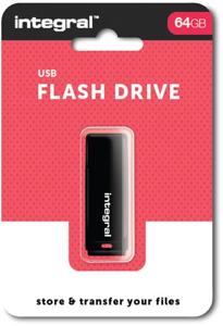 Integral USB 2.0 stick, 64 GB, zwart