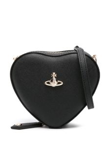 Vivienne Westwood sac à bandoulière Louise Heart à plaque Orb - Noir