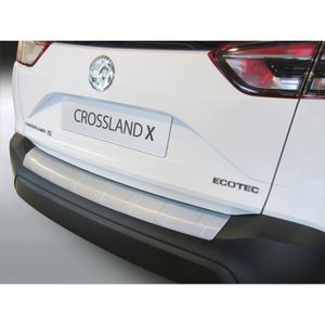 Bumper beschermer passend voor Opel Crossland X 2017- Zwart 'Ribbed' GRRBP687