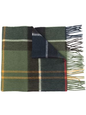 Barbour écharpe à carreaux - Vert
