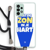Laat de zon in je hart: Samsung Galaxy A52s 5G Transparant Hoesje met koord