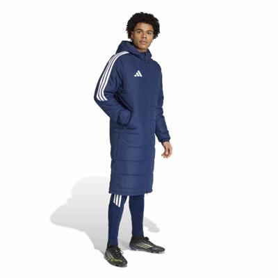 adidas Tiro 26 League Lange Winterjas Donkerblauw Wit adidas Tiro 26 League Lange Winterjas Donkerblauw Wit