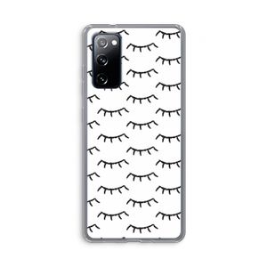 Wimpers: Samsung Galaxy S20 FE / S20 FE 5G Transparant Hoesje