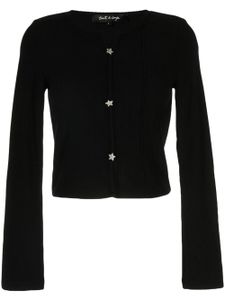 tout a coup veste crop à ornements - Noir