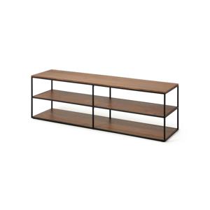 Kave Home TV-meubel Yoana Walnoot en metaal, 160cm - Bruin