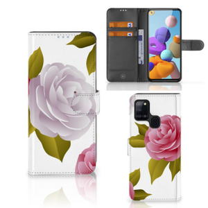 Samsung Galaxy A21s Hoesje Roses
