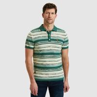 Pme Legend Short Sleeve Polo Cotton Slub Grad 113140 6147 - Green Gables