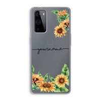 Zonnebloemen: OnePlus 9 Pro Transparant Hoesje